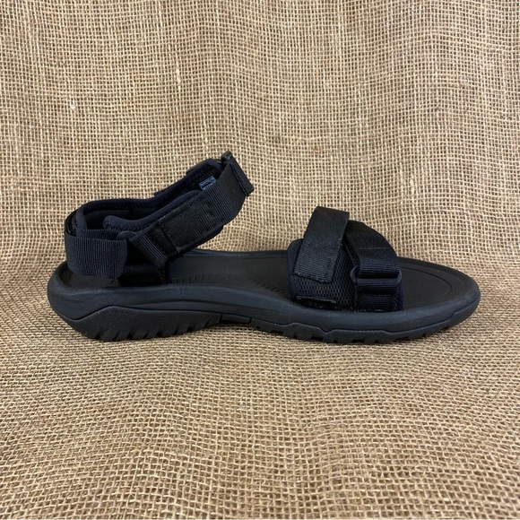 🛑SOLD🛑  Teva Black Sandals Water Sport Outdoors Tan Mens Size 11 - Picture 3 of 12